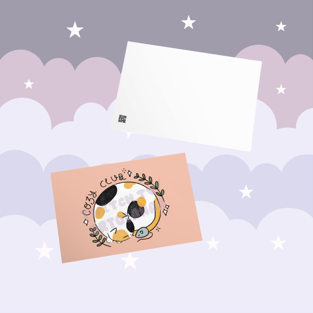 Cozy Club Postcard