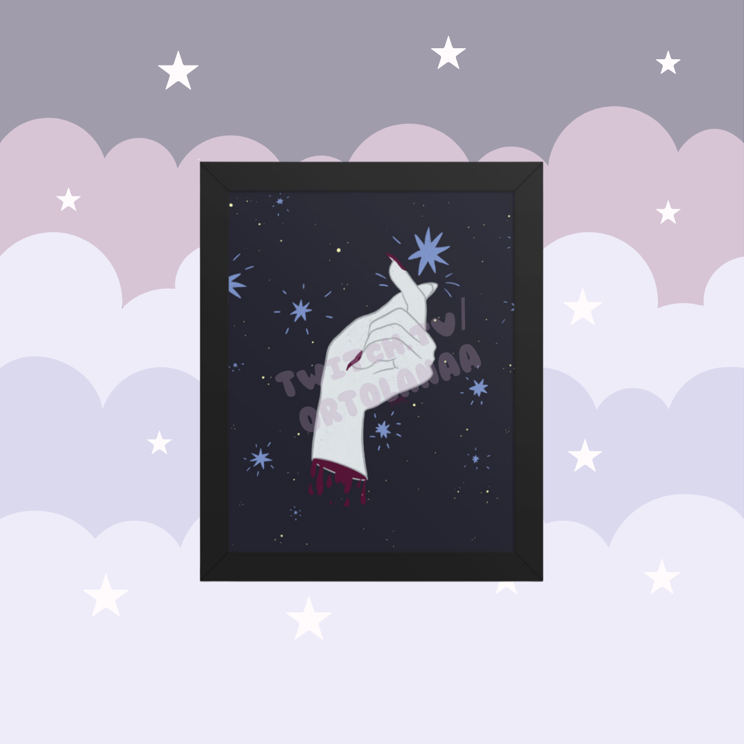 Finger Snap Framed poster