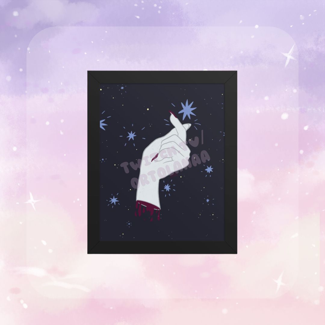 Finger Snap Framed poster