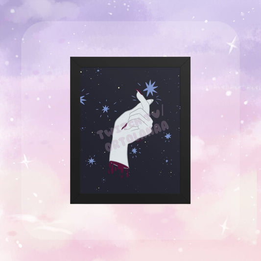 Finger Snap Framed poster