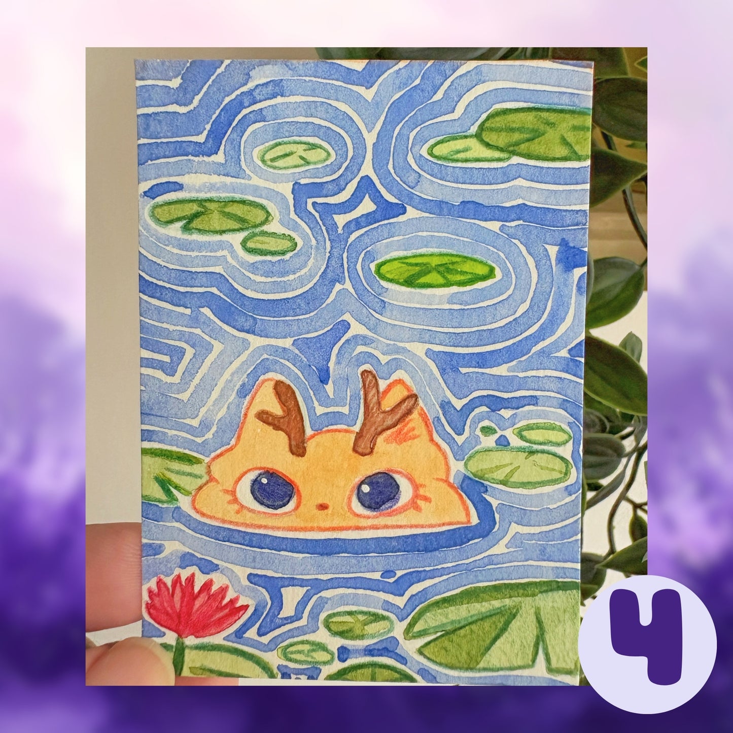 ACEO ORIGINALS - Blue Zen Collection