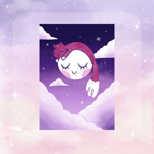 Moon Cat Poster