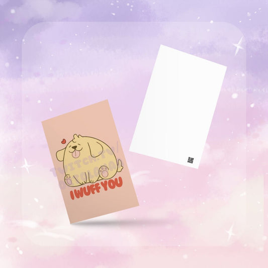 I Wuff You Postcard