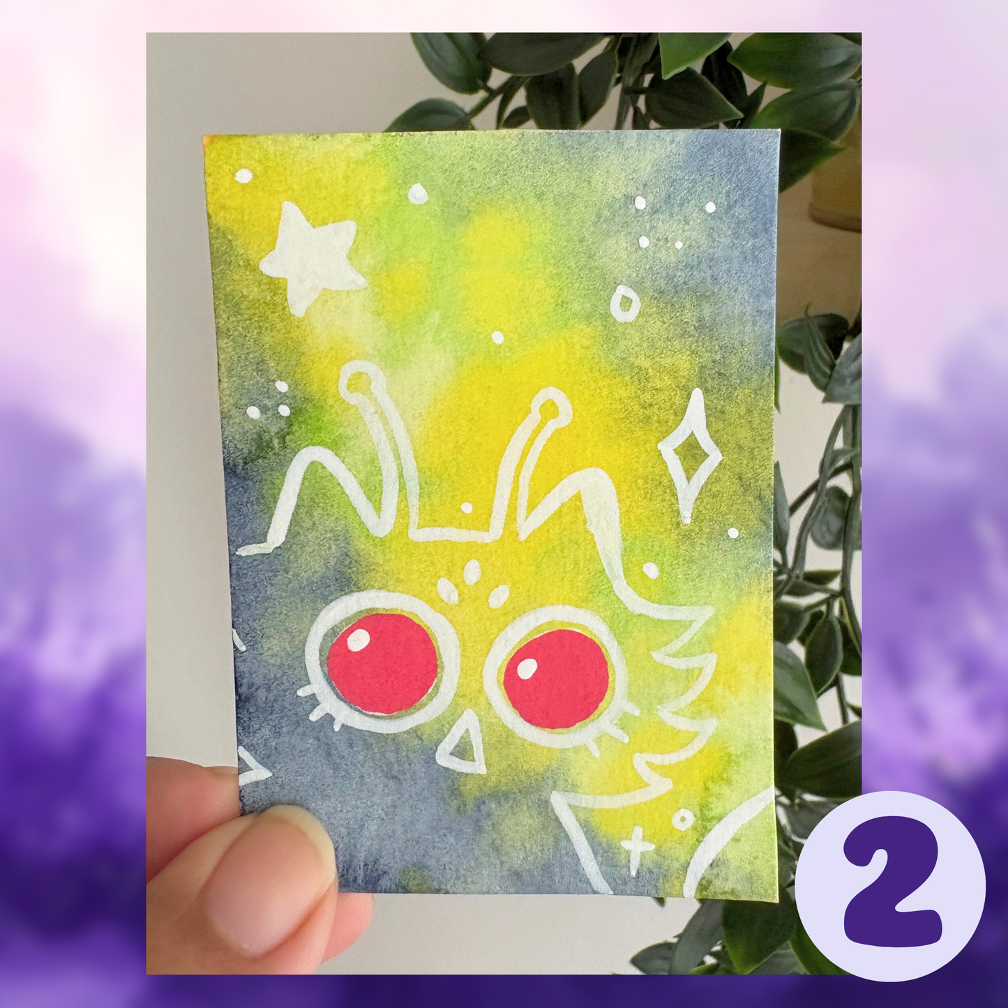 🔴  ACEO ORIGINALS - Space Kitties Collection