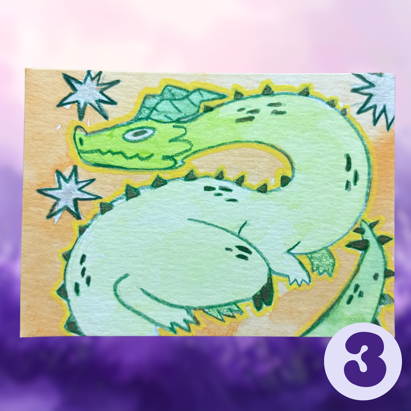 ACEO ORIGINALS - Silly Dragons Collection