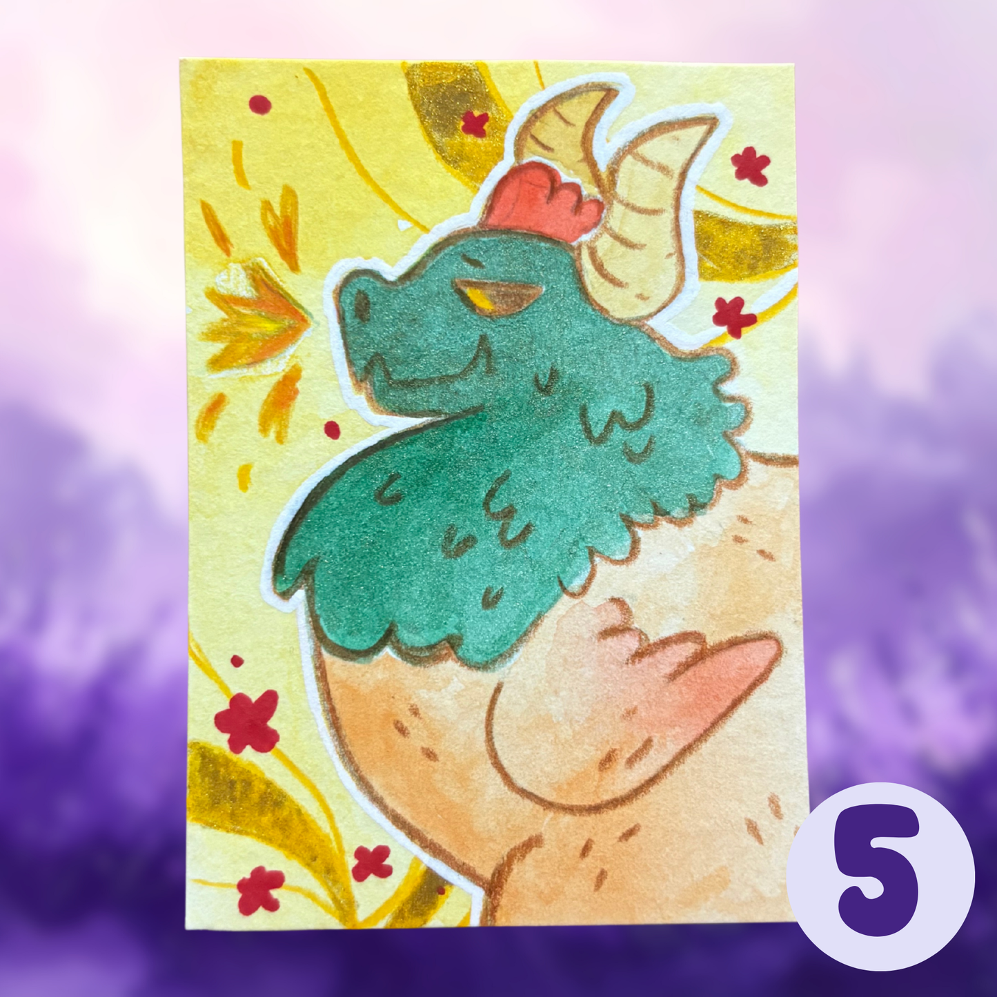 ACEO ORIGINALS - Silly Dragons Collection