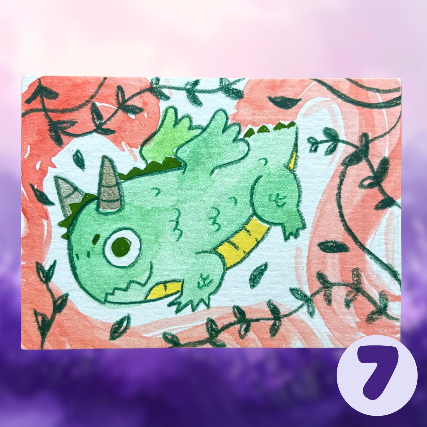 ACEO ORIGINALS - Silly Dragons Collection