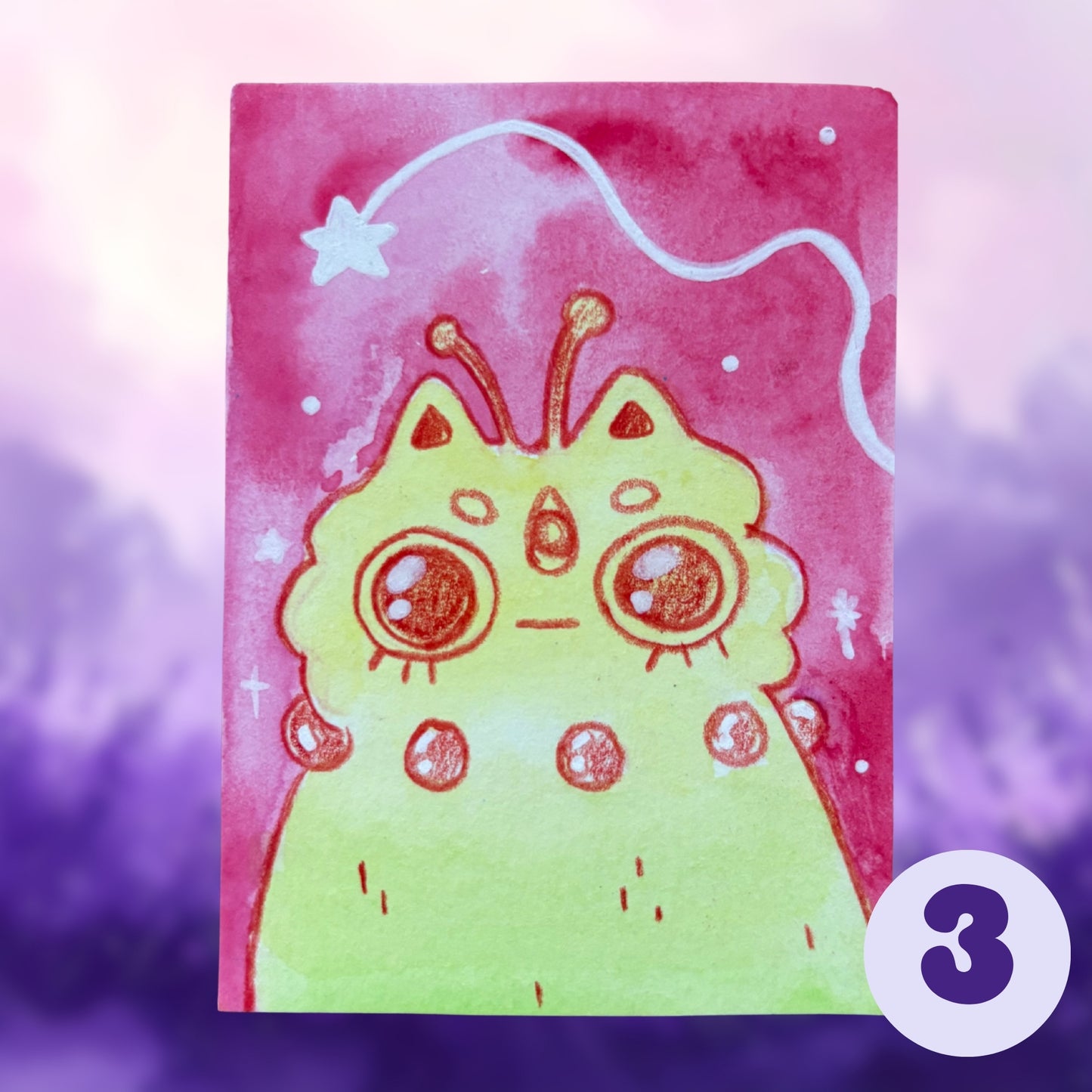 ACEO ORIGINALS - UFO Collection - “Show me your bones”