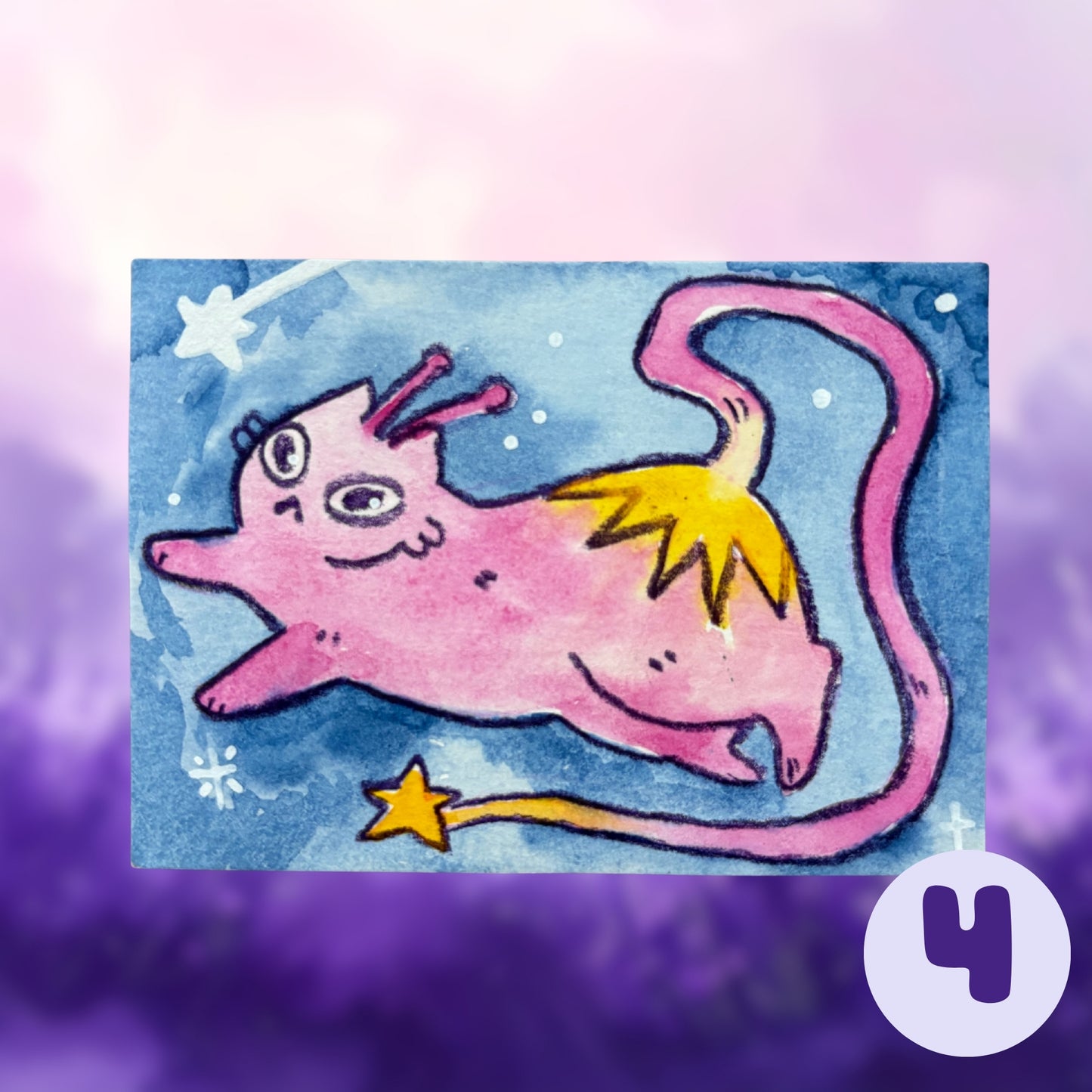 ACEO ORIGINALS - UFO Collection - “Shooting Star”