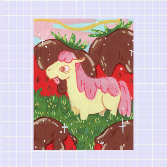 ACEO ORIGINALS - “A Pony and Her Treats”