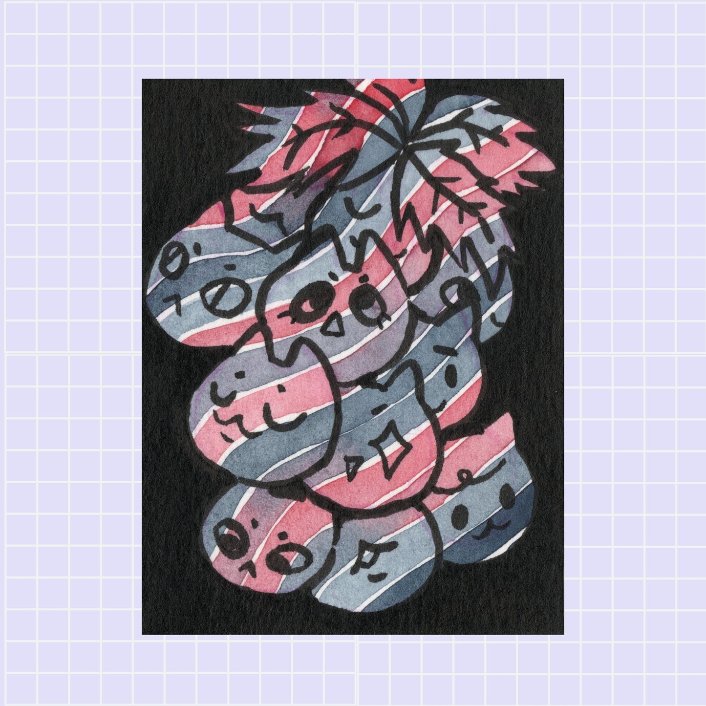 ACEO ORIGINALS - “Cats on the Vine”