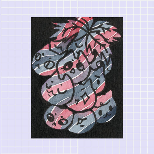 ACEO ORIGINALS - “Cats on the Vine”