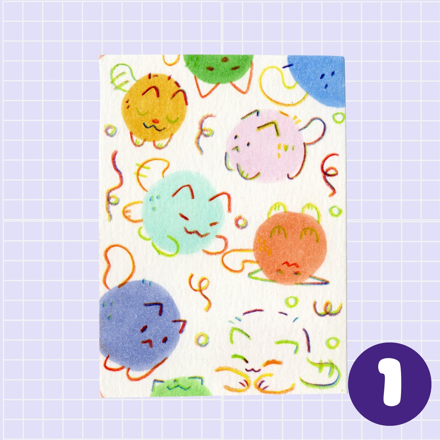 ACEO ORIGINALS - Swatch Cat Collection