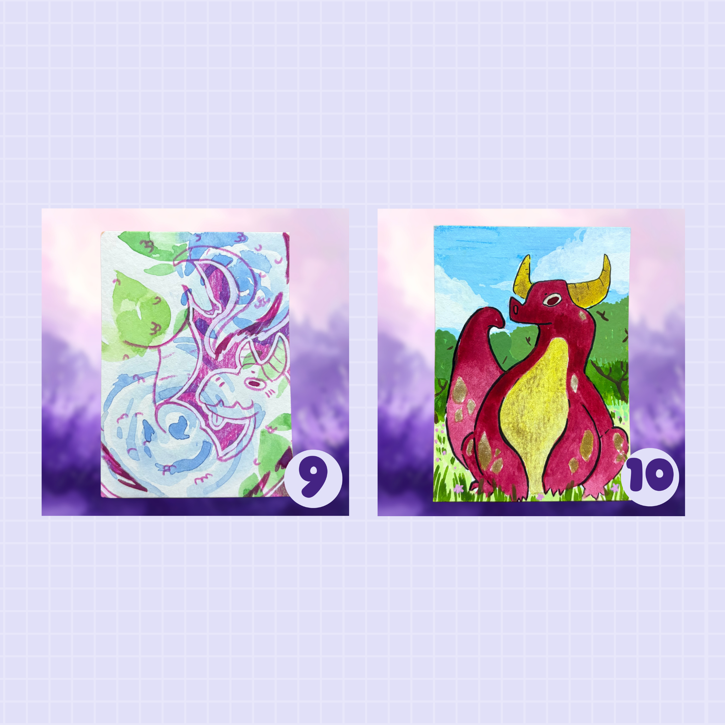 ACEO ORIGINALS - Silly Dragons Collection