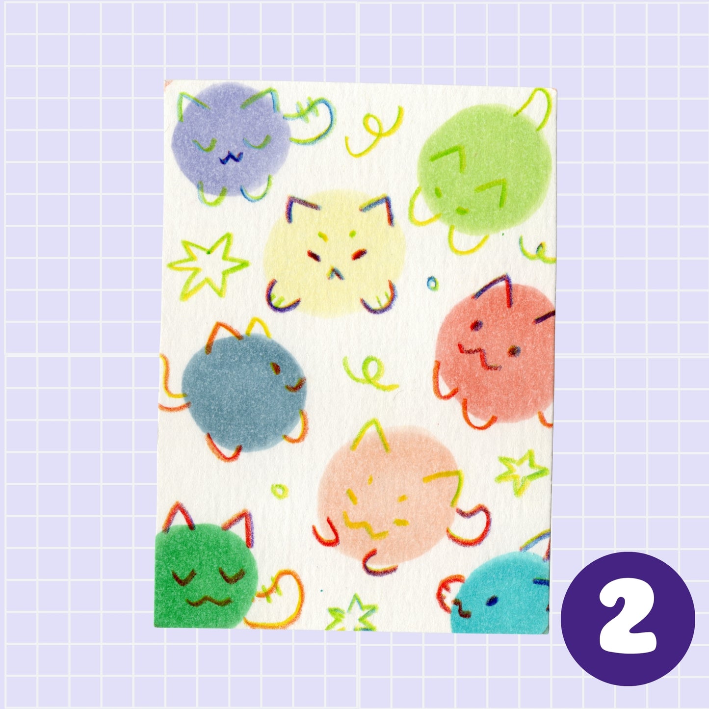 ACEO ORIGINALS - Swatch Cat Collection