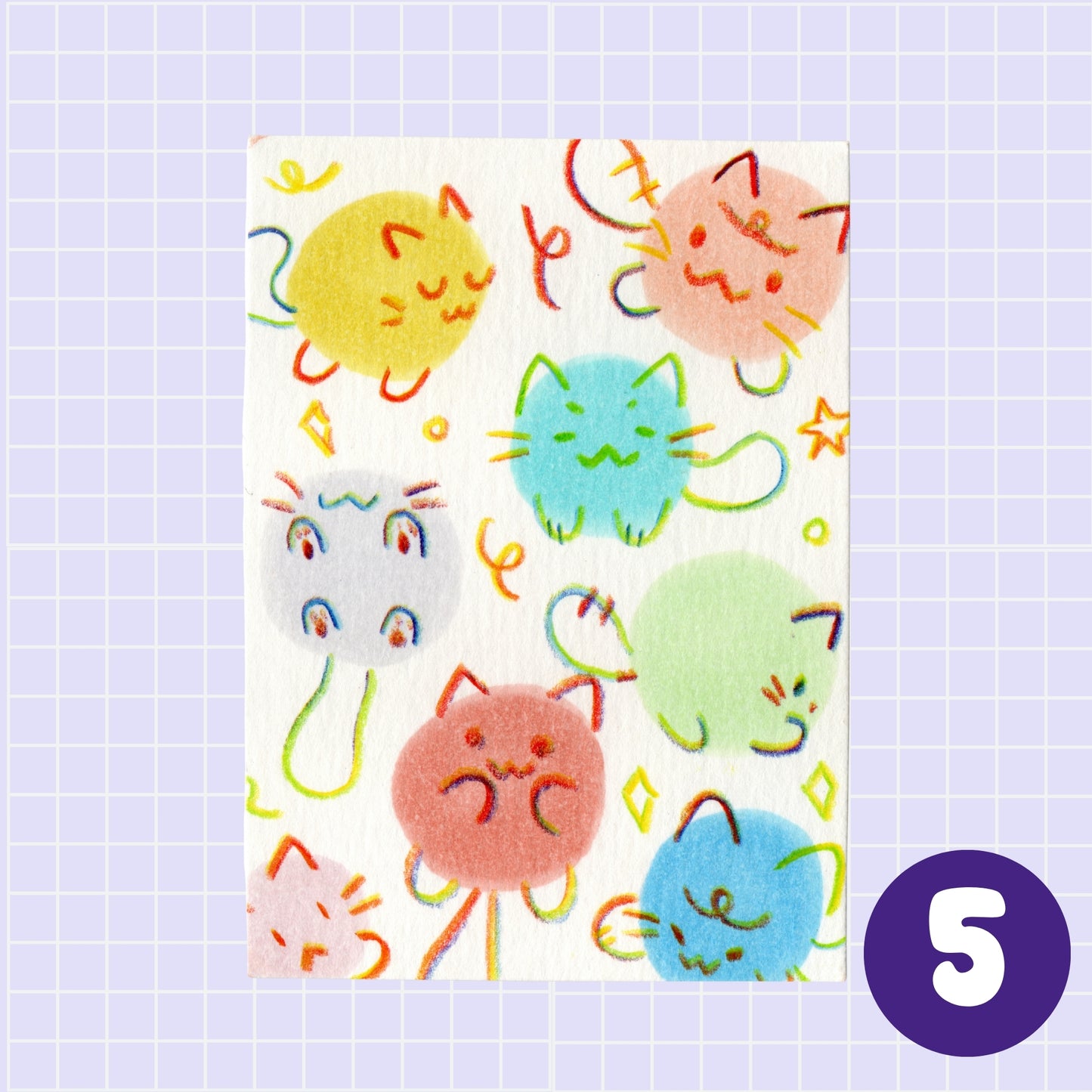 ACEO ORIGINALS - Swatch Cat Collection
