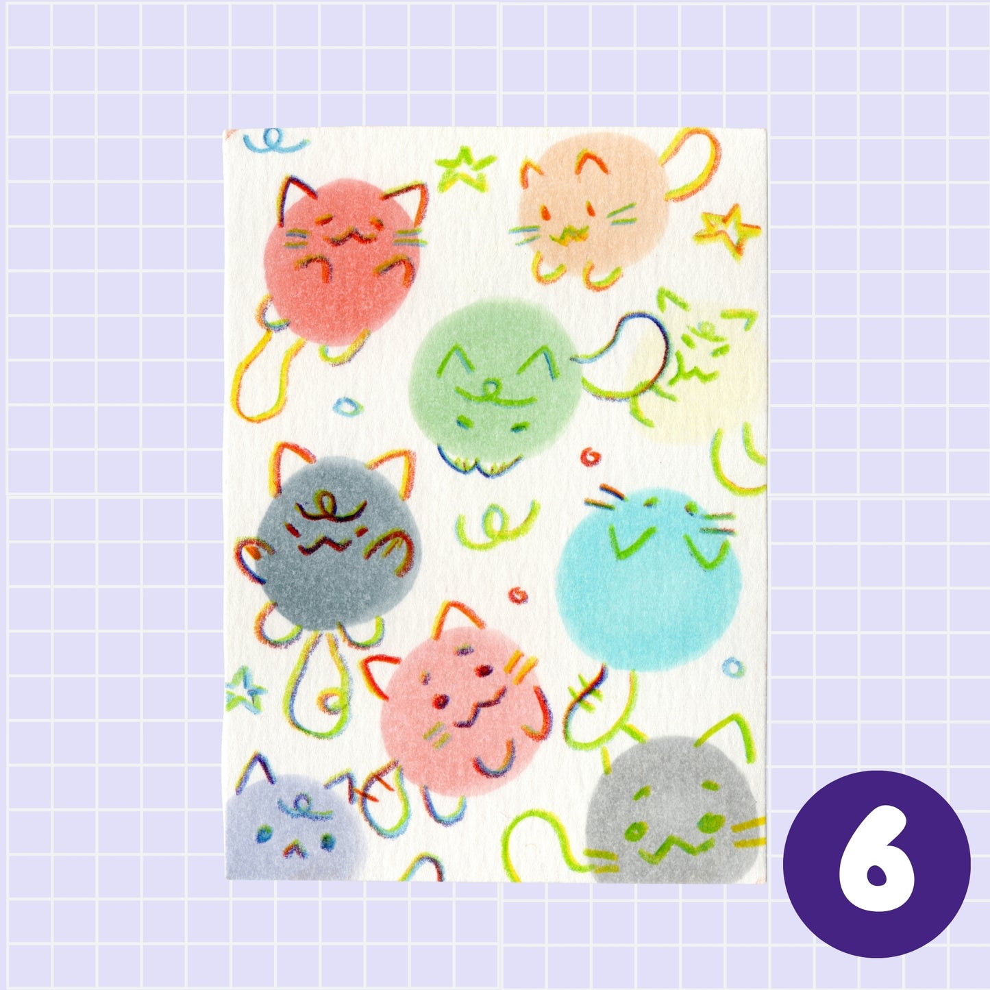 ACEO ORIGINALS - Swatch Cat Collection