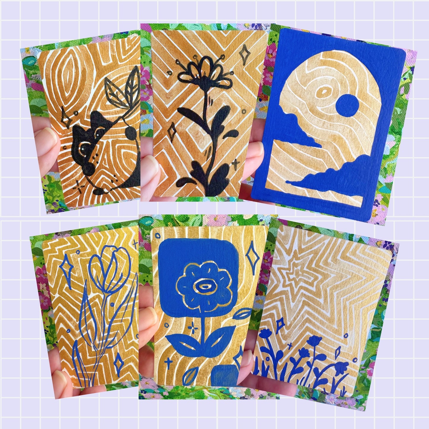 ACEO ORIGINALS - Gold Collection
