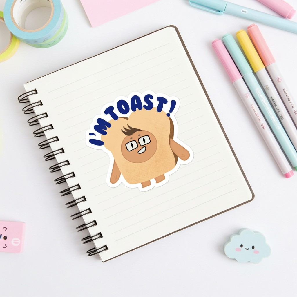 I'm Toast! Sticker
