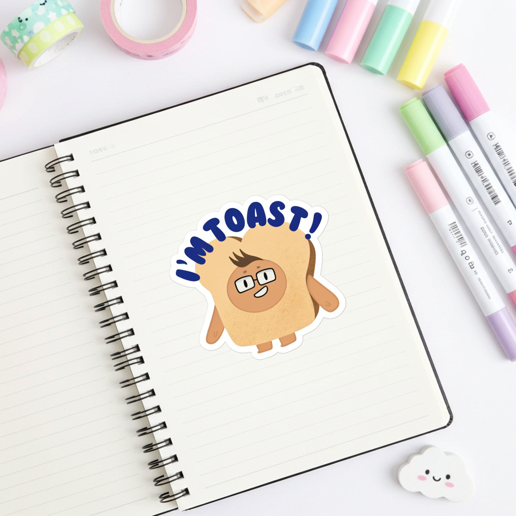 I'm Toast! Sticker
