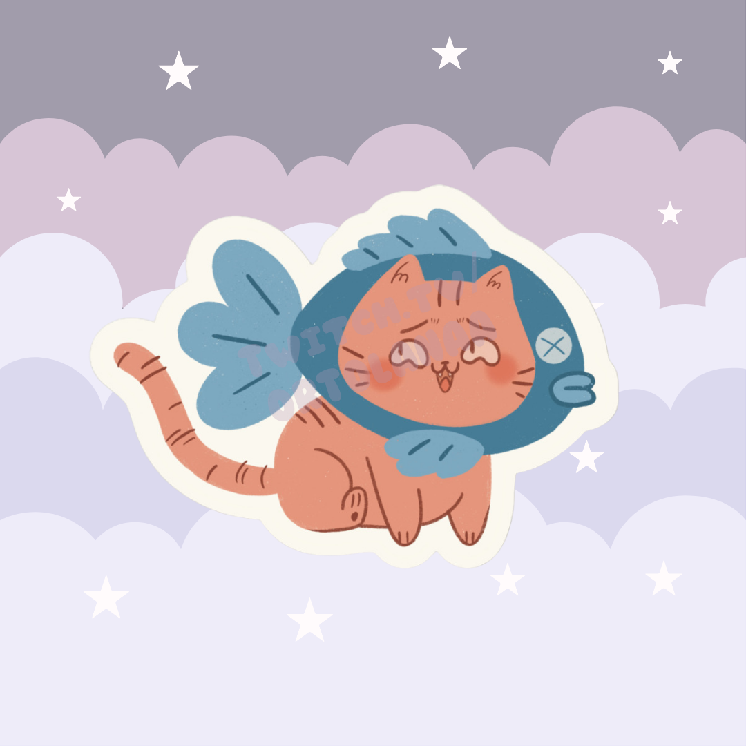 EHEK Fish Cat stickers