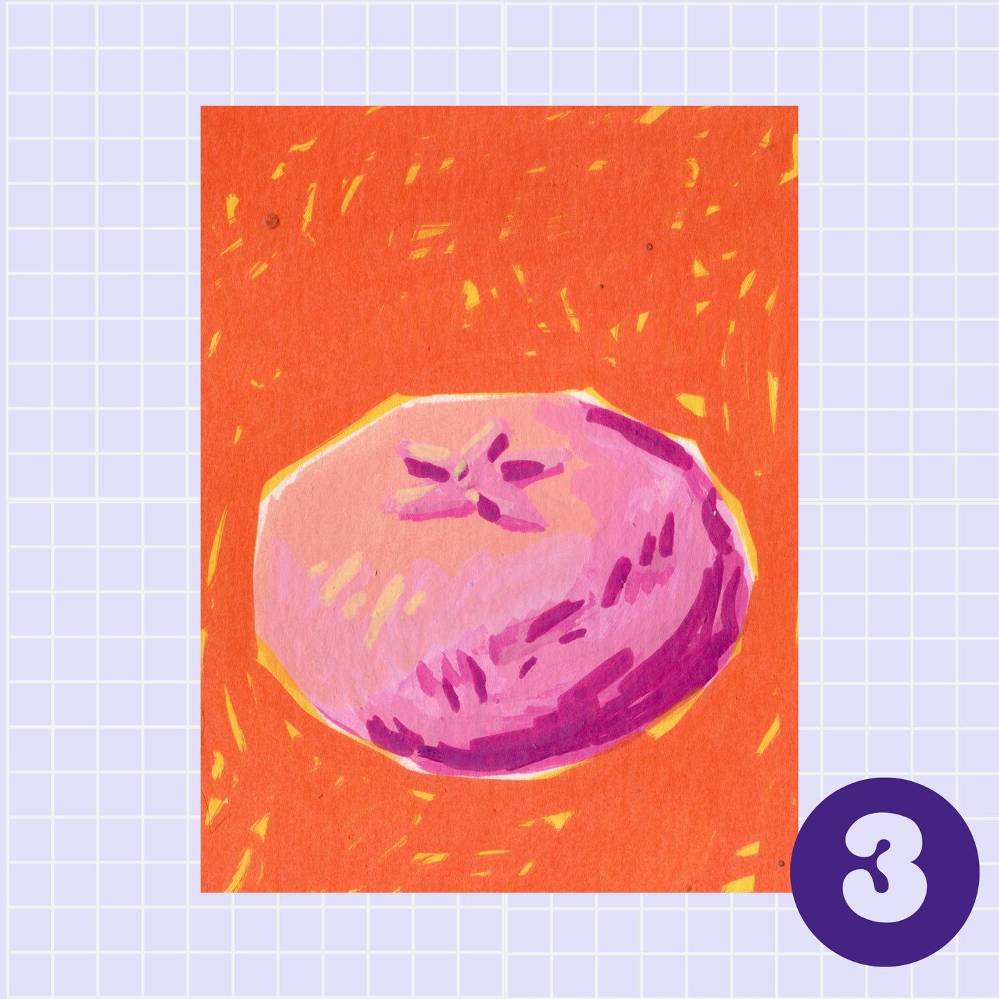 ACEO ORIGINALS - Persimmon Collection - “Mon”