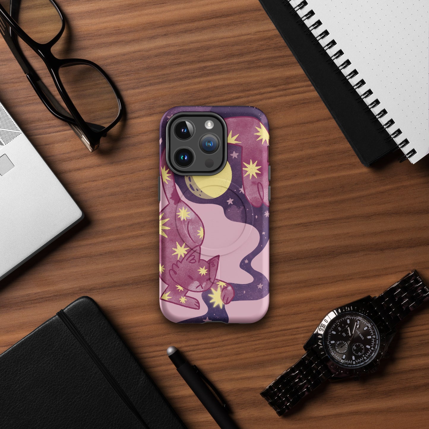 Starry Cat MagSafe® tough case for iPhones