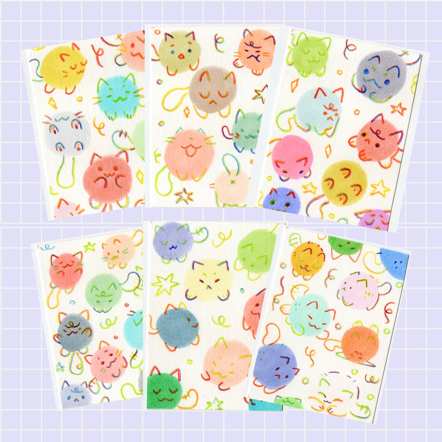 ACEO ORIGINALS - Swatch Cat Collection